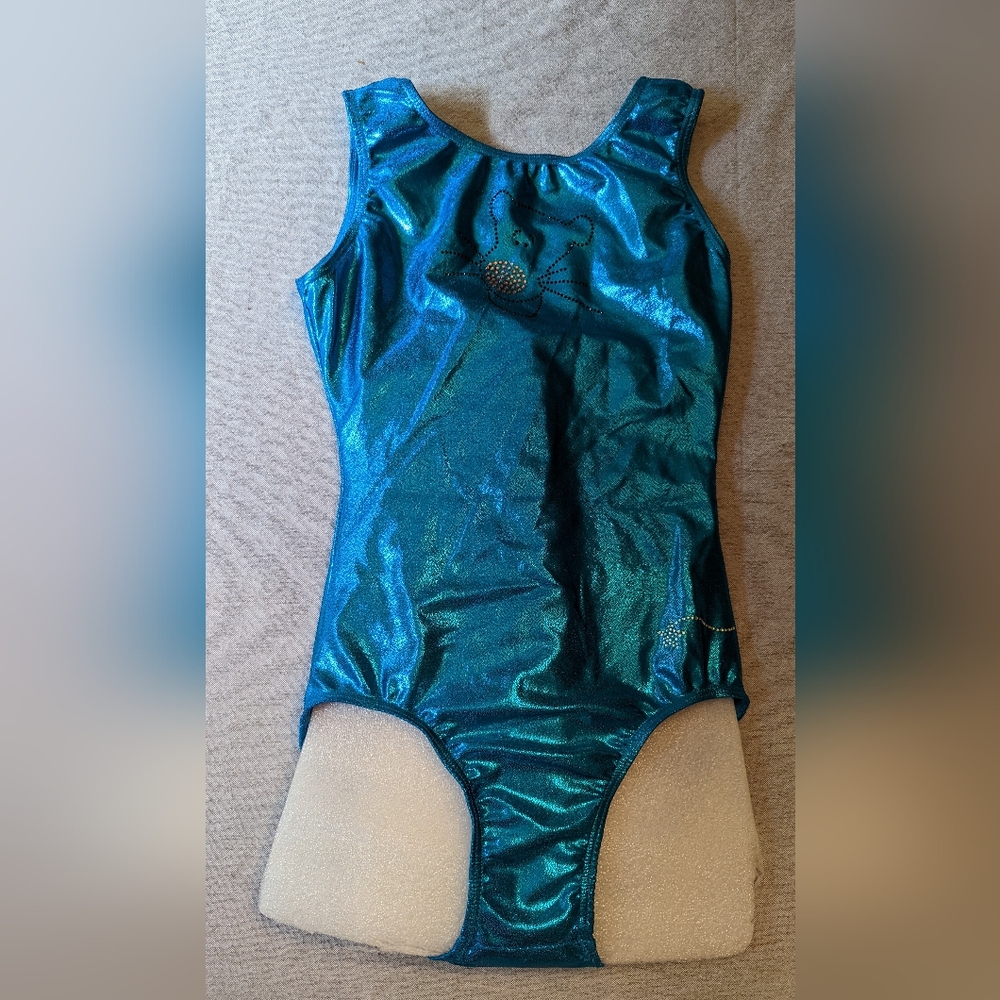 Blue One Piece Gymnastic Leotard